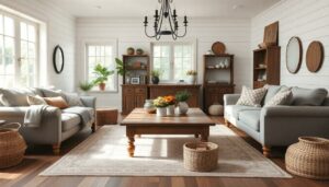 farmhouse living rooms